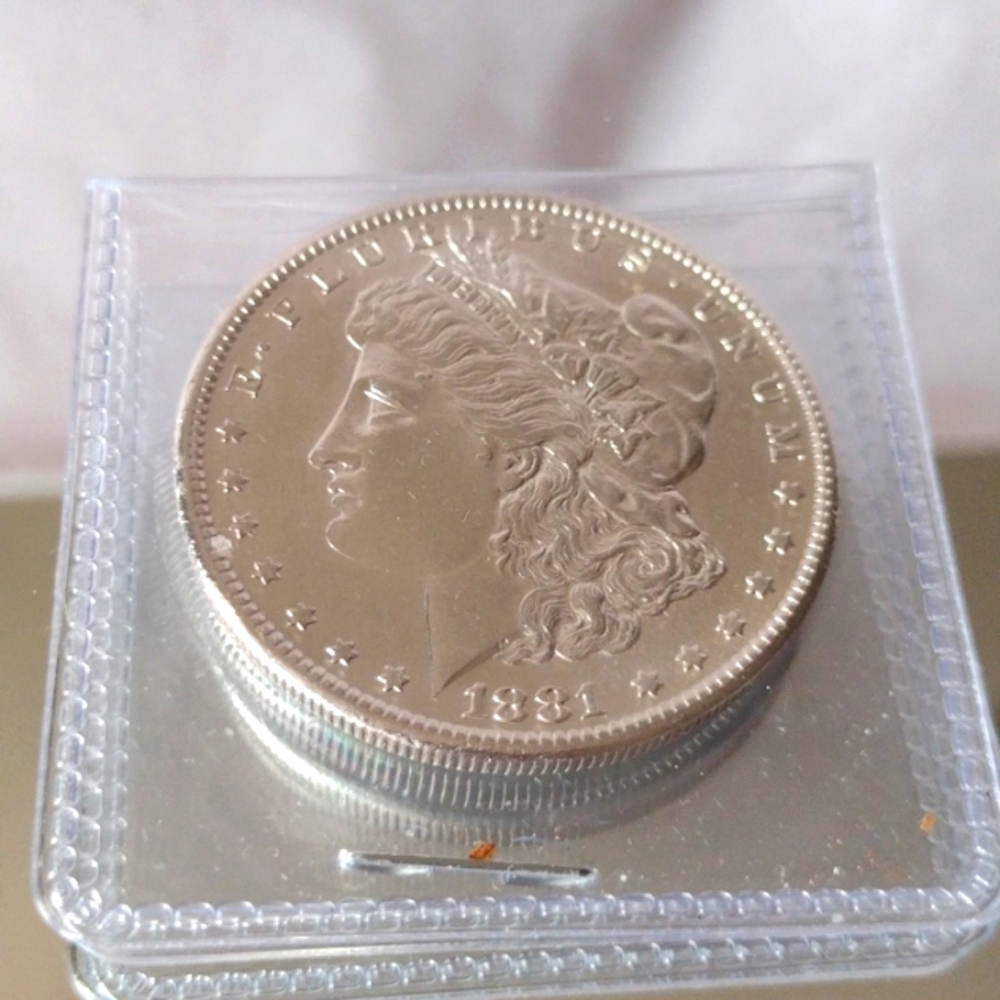 1881-S BU Morgan Silver Dollar Historical Registry Collection NWT